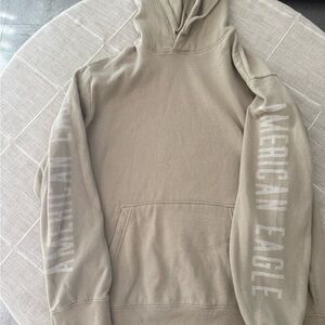 American Eagle Outfitters Men's Beige Hoodie